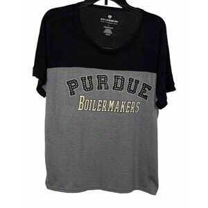 Colosseum Woman’s Perdue Boilermakers Baseball Top Size L Sports